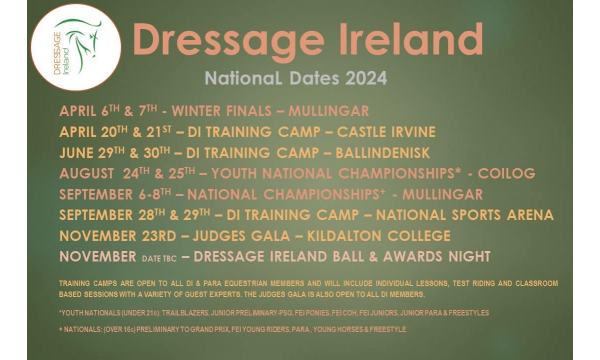 National Training Dates 2024